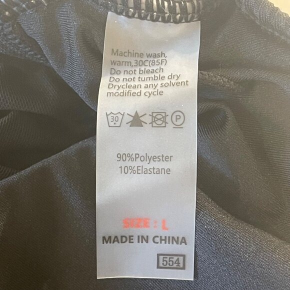 Women’s Black Ribbed One Piece Swimsuit L Criss Cross Tie Back High Cut Retro - Picture 3 of 10